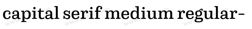 capital serif medium regular字体转换 capital serif medium regular字体转换